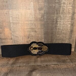 Vintage‎ Elastic SEQUIN Belt-OS